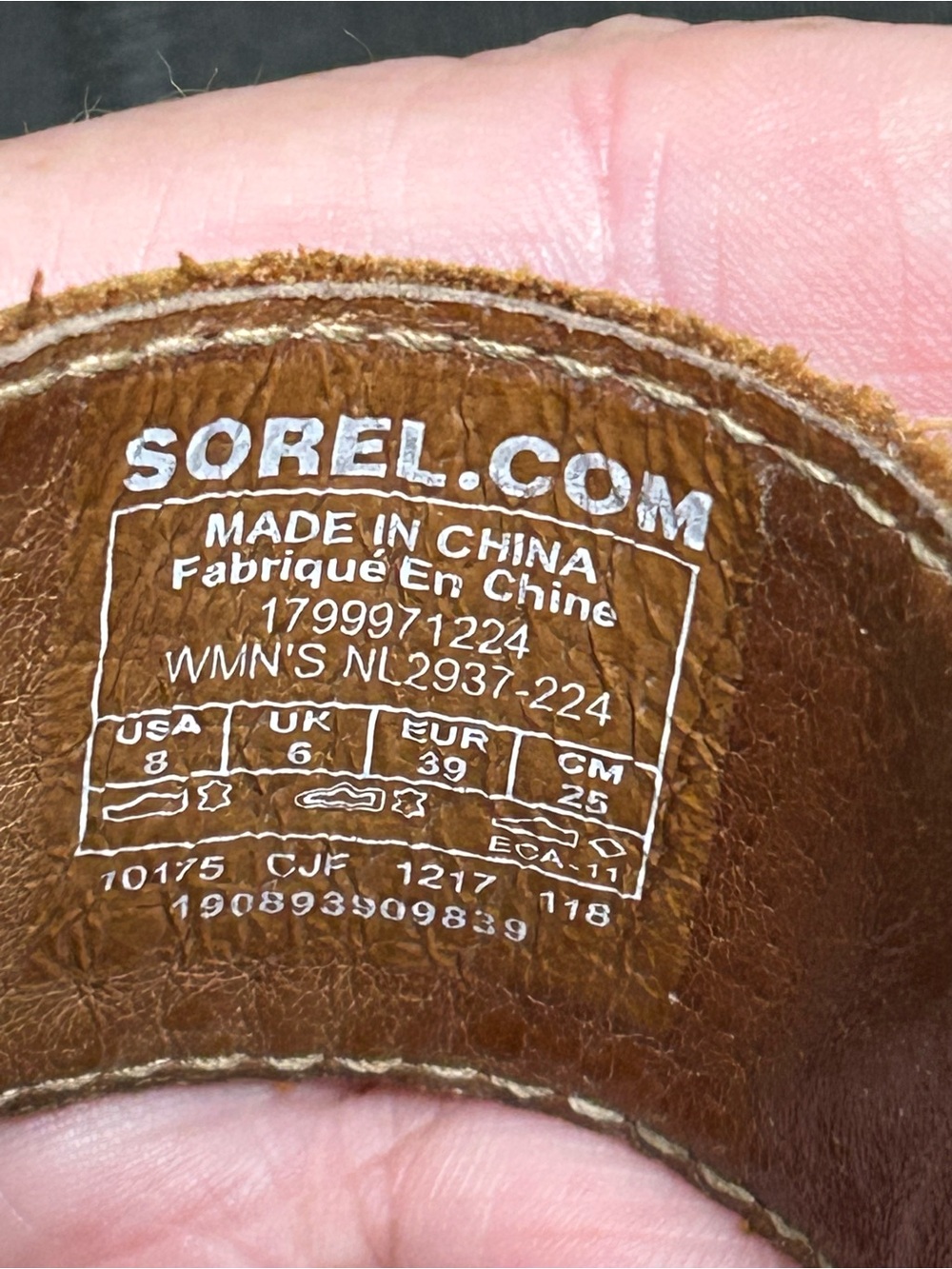 Sorel full grain leather slides. 8 - Picture 9 of 11
